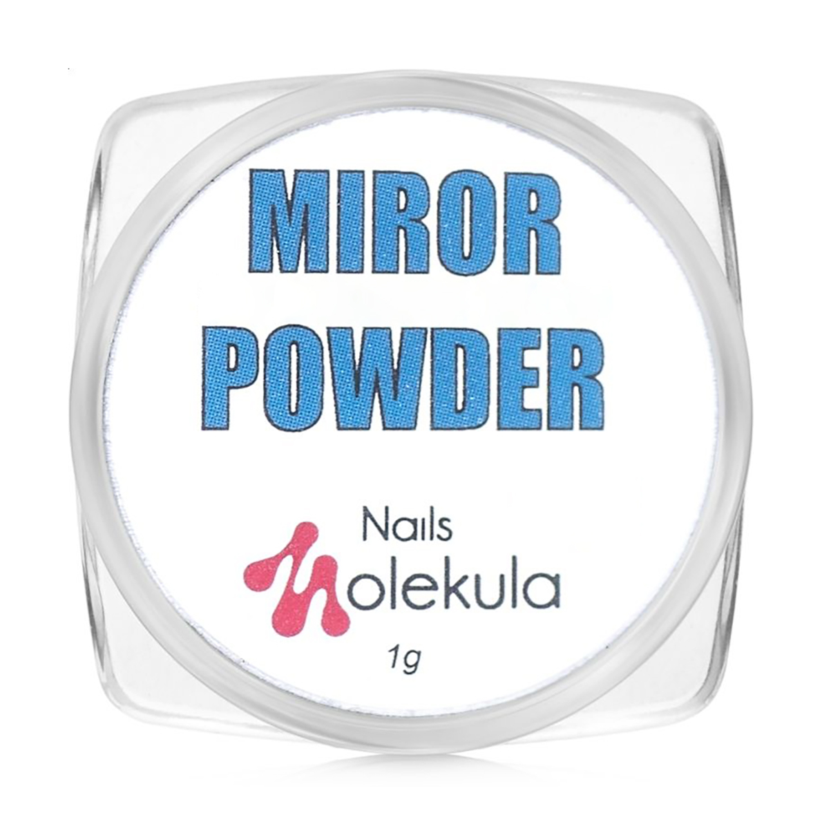 Дзеркальна пудра для нігтів Nails Molekula Professional Mirror Powder, 21 Бордовий з мерехтінням, 1 г